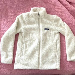 Birch White Patagonia Zip-Up Fleece